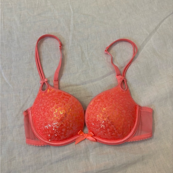Victoria's Secret sequin push up bra 32B - Picture 1 of 5